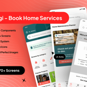 Angi Book Home Services Mobile App Ui